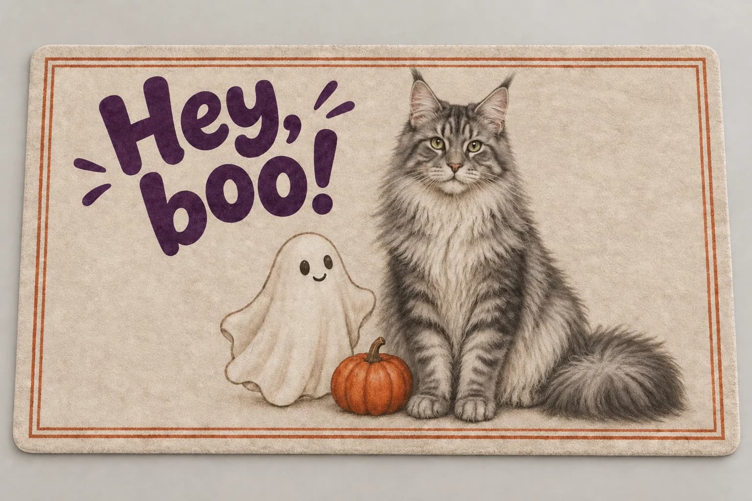 Little Ghost mat photographed in a studio