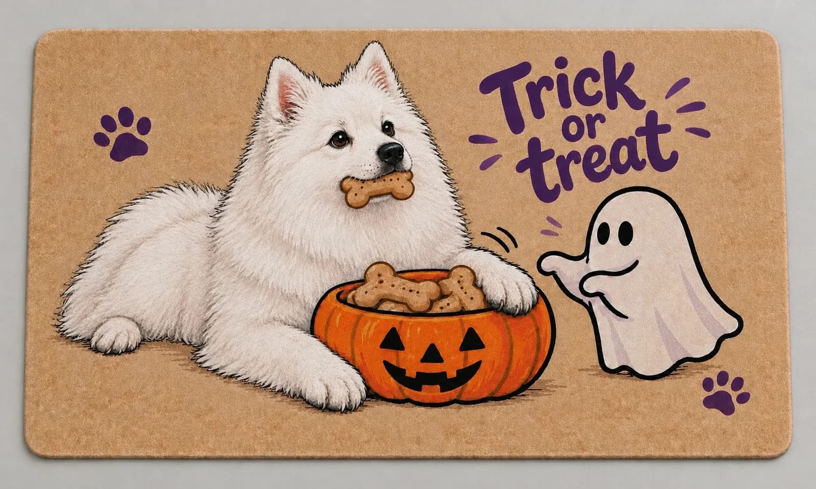 Treat Tax mat photographed in a studio