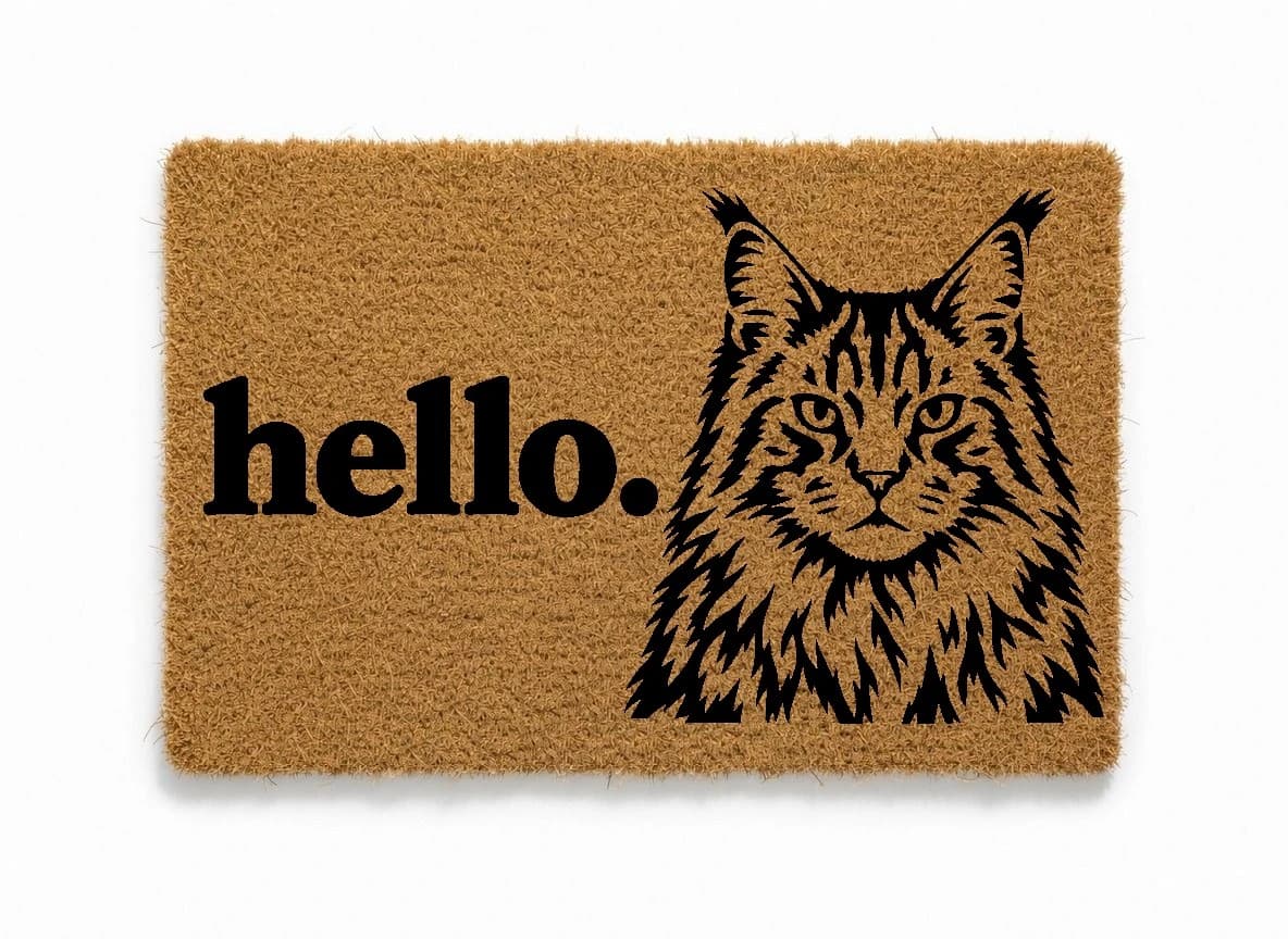 The hello. mat drawn from that photo