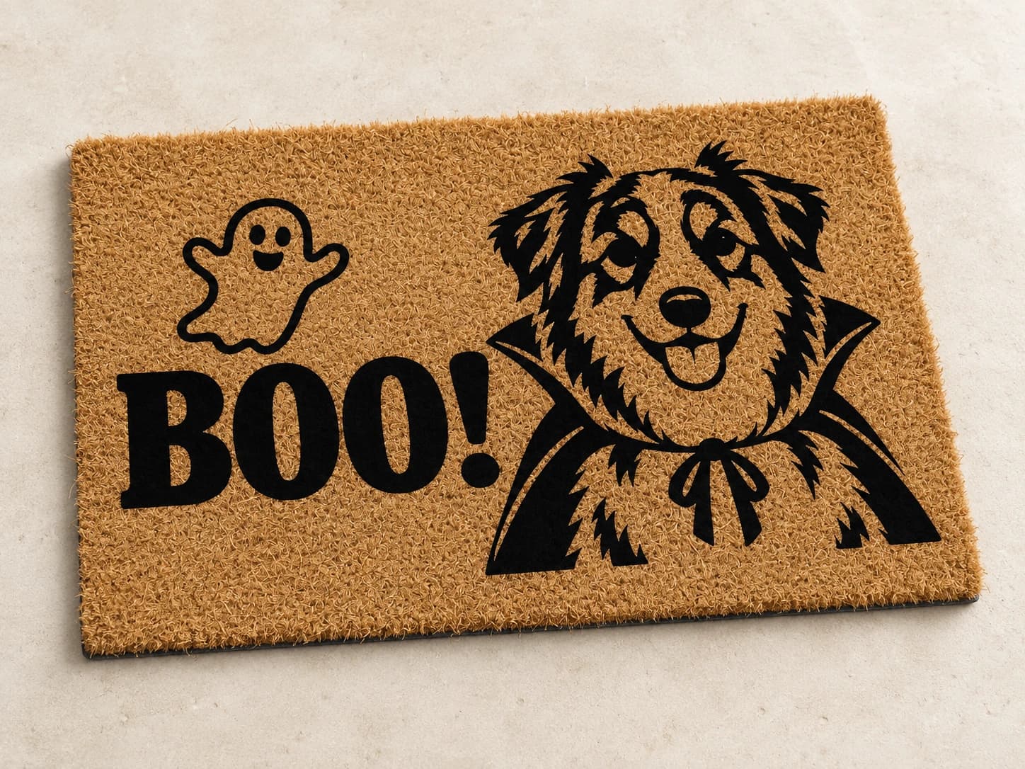 Cape & Boo coir mat photographed in a studio